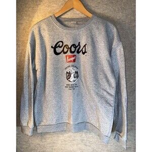 Unbranded Coors Banquet Size Large Gray Crew Neck Women’s